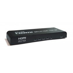 HDMI 1.4 19pin 4 Port Splitter Adapter F/F Gold Multimedia 4Κ Full HD Διακλαδωτής PTH-001