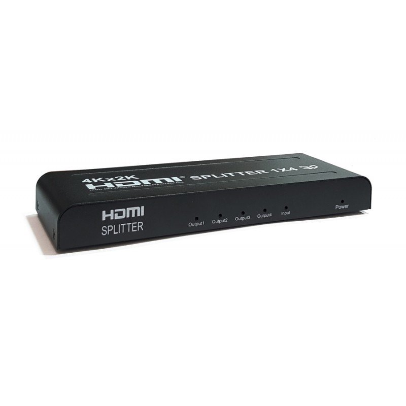HDMI 1.4 19pin 4 Port Splitter Adapter F/F Gold Multimedia 4Κ Full HD Διακλαδωτής PTH-001