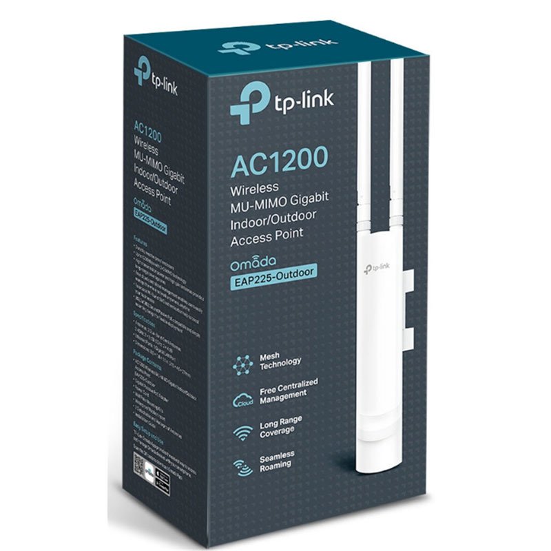 TP-Link EAP225 V3.0 AC1200Mbps Universal WiFi Dual Band Outdoor Access Point Εξωτερικός Ασύρματος Αναμεταδότης Δικτύου TP-Link EAP225 V3.0 AC1200Mbps Universal WiFi Dual Band Outdoor Access Point Εξωτερικός Ασύρματος Αναμεταδότης Δικτύου