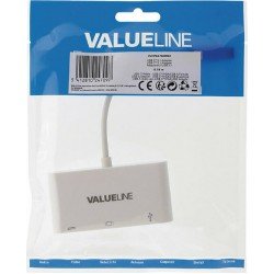 USB 3.1 Type C HUB To VGA-USB 3.0-Type C 0.15m VLCP64760W02