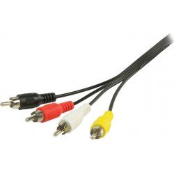 Cable 4 X RCA Male-Male 2m Nikel Audio-Video Καλώδιο Ήχου-Εικόνας VLVP24400B20 Cable 4 X RCA Male-Male 2m Nikel Audio-Video Καλώδιο Ήχου-Εικόνας VLVP24400B20