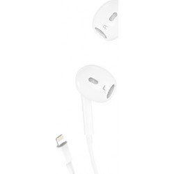 Earphones Stereo Lightning White Ακουστικά Ενσύρματα Λευκά XO-EP45 