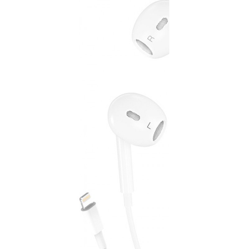 Earphones Stereo Lightning White Ακουστικά Ενσύρματα Λευκά XO-EP45