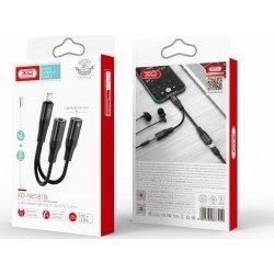 Lightning Male Adapter To Headphone Jack 3.5 Female & Lightning Female XO-NB181B Lightning Male Adapter To Headphone Jack 3.5 Female & Lightning Female XO-NB181B