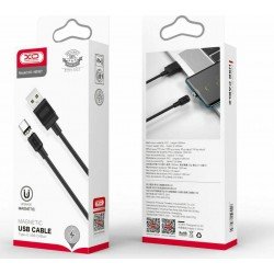 Magnetic Charging Cable USB A 2.0 Male Type C Black 1m XO-NB187 Magnetic Charging Cable USB A 2.0 Male Type C Black 1m XO-NB187