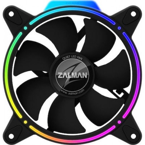 Zalman ZM-RFD120A Cooler Case Fan 3pin Black RGB Light 12V 120X120X25mm Ανεμιστήρας Κουτιού Zalman ZM-RFD120A Cooler Case Fan 3pin Black RGB Light 12V 120X120X25mm Ανεμιστήρας Κουτιού