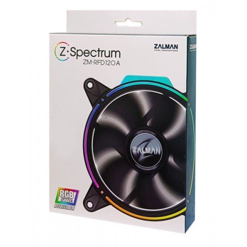Zalman ZM-RFD120A Cooler Case Fan 3pin Black RGB Light 12V 120X120X25mm Ανεμιστήρας Κουτιού Zalman ZM-RFD120A Cooler Case Fan 3pin Black RGB Light 12V 120X120X25mm Ανεμιστήρας Κουτιού