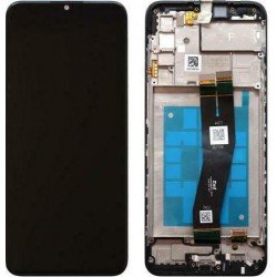 Οθόνη Samsung Galaxy A02s A025F Original LCD & Touch & Frame Black NF Small Glass