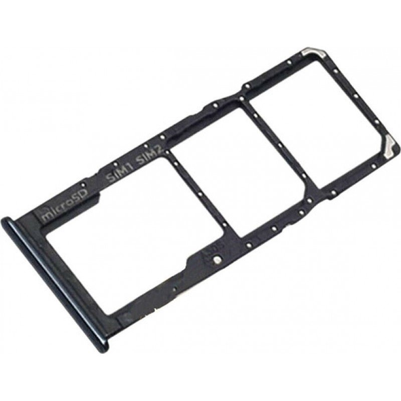 Βάση Κάρτας Μαύρη Samsung Galaxy A30s A307 Sim Tray Black