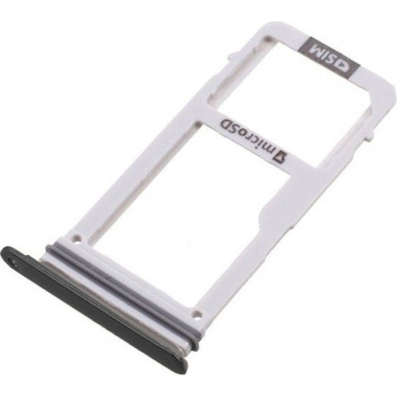Βάση Κάρτας Μαύρη Samsung Galaxy A3 2017 A320 Sim Tray Black