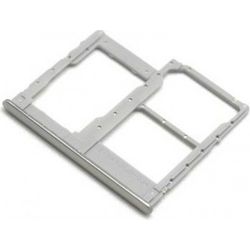 Βάση Κάρτας Ασημί Samsung Galaxy A40 A405 Sim Tray Silver