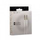 Jack 3.5 Male To Jack 3.5 Male Sound Audio Stereo Cable White 1m Καλώδιο Ήχου Επίχρυσο Borofone BL1