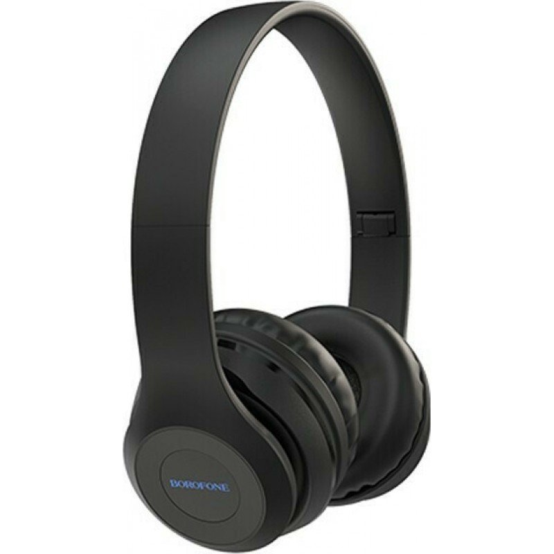 Ακουστικά & Μικρόφωνο Ασύρματα Μαύρα Headset & Microphone Bluetooth V5.0 EDR Fullsize Mp3 Multimedia Borofone BO4