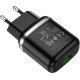 Τροφοδοτικό Κινητών Τηλεφώνων Quick Charger Power Adaptor 5V 3A 18W Black Qualcomm Hoco N3 QC3.0