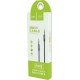 Sound Cable Jack 3.5mm M/M Audio Gold 1m Aux Black Hoco UPA03 Καλώδιο Ήχου
