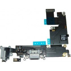 Καλωδιοταινία Φόρτισης & Υποδοχή Ακουστικού iPhone 6 Plus Γκρι Charging Port & Audio Jack Light Grey i6 Plus