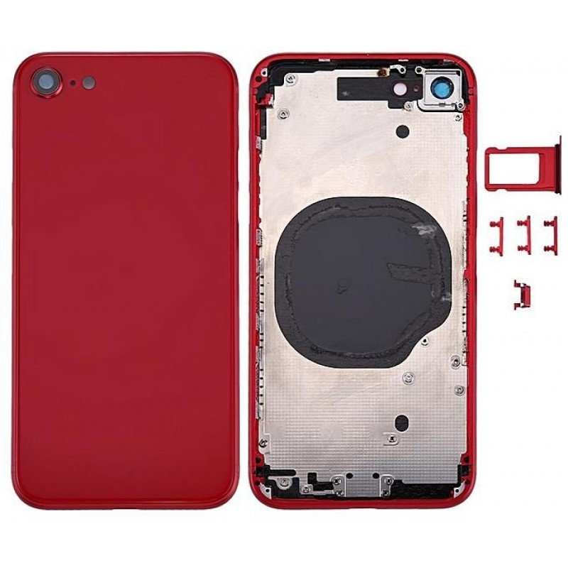 Καπάκι Μπαταρίας - Πλαίσιο Κόκκινο iPhone 8 Housing - Frame Red i8