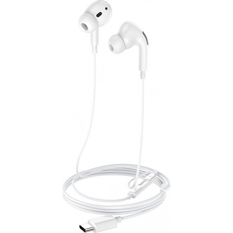 Hands Free Earphones Stereo Type C 1.2m White Ακουστικά Στερεοφωνικά & Μικρόφωνο Λευκά Hoco M1Pro Hands Free Earphones Stereo Type C 1.2m White Ακουστικά Στερεοφωνικά & Μικρόφωνο Λευκά Hoco M1Pro