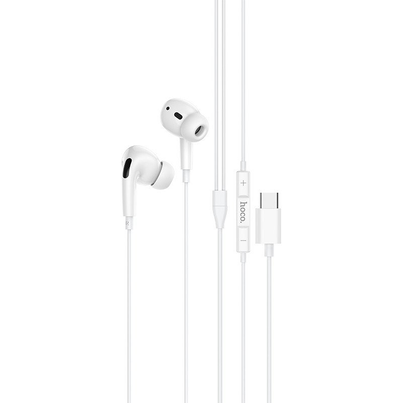 Hands Free Earphones Stereo Type C 1.2m White Ακουστικά Στερεοφωνικά & Μικρόφωνο Λευκά Hoco M1Pro Hands Free Earphones Stereo Type C 1.2m White Ακουστικά Στερεοφωνικά & Μικρόφωνο Λευκά Hoco M1Pro