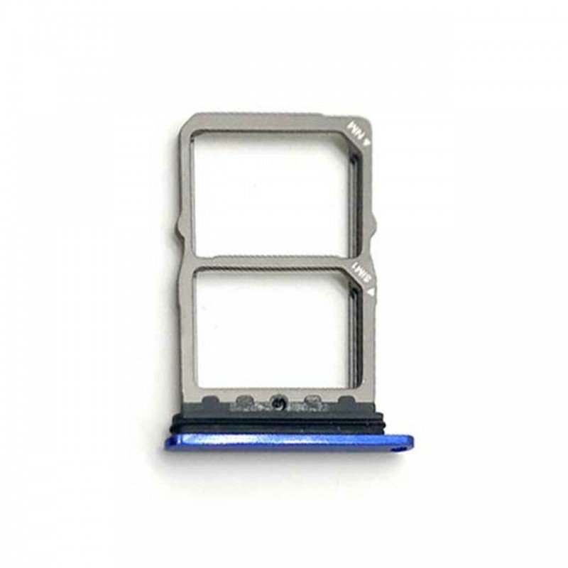 Βάση Κάρτας Μπλε Huawei Mate 20 Original Sim Tray Aurora Blue
