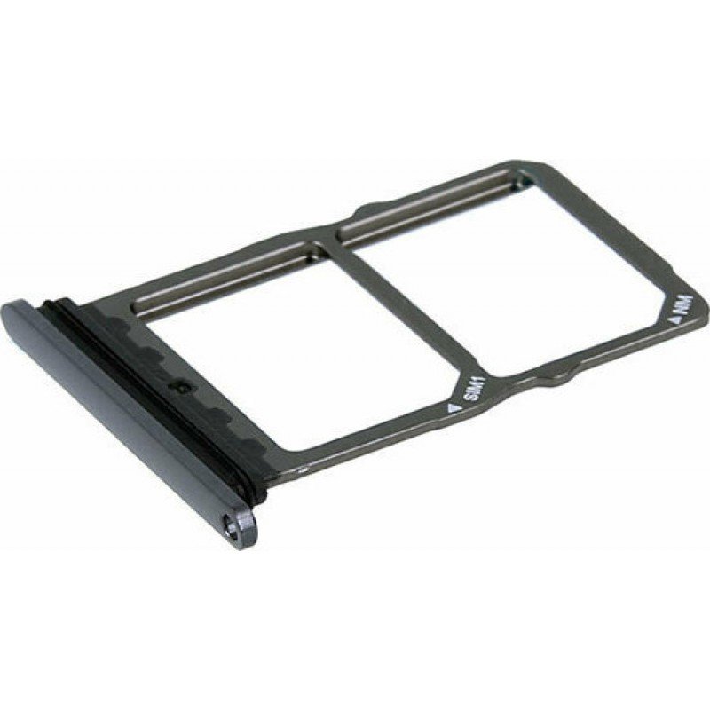 Βάση Κάρτας Μαύρη Huawei Mate 20 Original Sim Tray Black