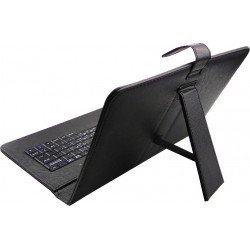 Universall Case - Stand & Keyboard Black For Tablet 9.7"-10.1" Θήκη Προστασίας - Βάση Μαύρη & Πληκτρολόγιο Nod Type