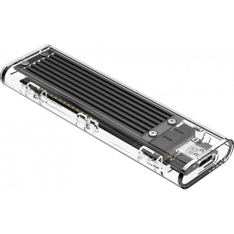 USB 3.1 Type C External Enclosure M.2 SSD Transparent Orico TCM2F-C3-BK-BP