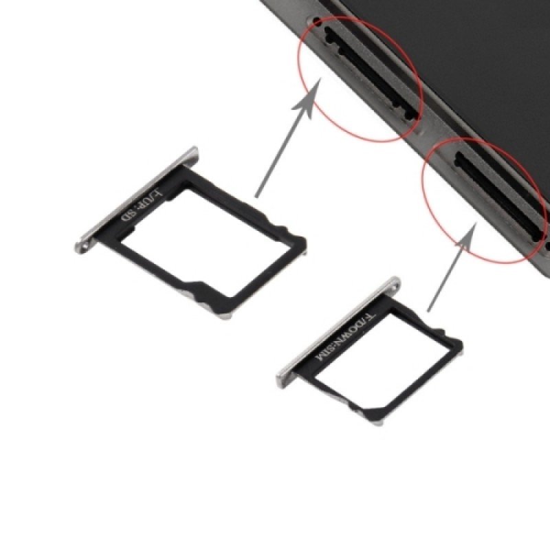 Βάση Κάρτας Huawei P8 Μαύρη Sim Tray Black