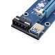 PCI-E Express Riser Card – VER 006C – 1X to 16X PCIE USB 3.0 Adapter Card 17049 PCI-E Express Riser Card – VER 006C – 1X to 16X PCIE USB 3.0 Adapter Card 17049
