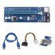 PCI-E Express Riser Card – VER 006C – 1X to 16X PCIE USB 3.0 Adapter Card 17049 PCI-E Express Riser Card – VER 006C – 1X to 16X PCIE USB 3.0 Adapter Card 17049