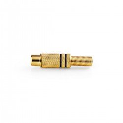 Adaptor RCA Gold Male Black Τελικό Βύσμα Καλωδίου Επίχρυσο Θηλυκό AP52021-S JT4026 Adaptor RCA Gold Male Black Τελικό Βύσμα Καλωδίου Επίχρυσο Θηλυκό AP52021-S JT4026