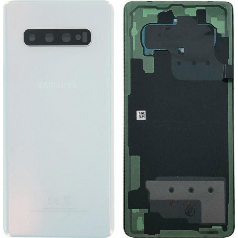 Καπάκι Μπαταρίας Λευκό Samsung S10 Plus G975 OEM Battery Cover Prism White