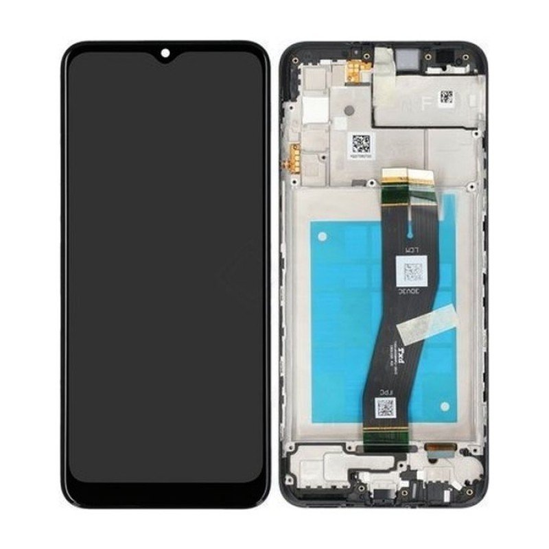 Οθόνη Samsung Galaxy A02s LCD & Touch & Frame Black A025F Small Glass