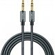 Sound Cable Jack 3.5mm M/M Audio Gold 1m Aux Black Hoco UPA03 Καλώδιο Ήχου