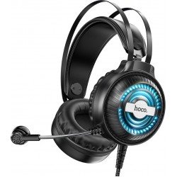 Gaming Headset 50mm Black Ακουστικά & Μικρόφωνο Μαύρα Hoco W101 
