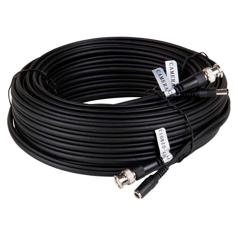 CCTV Cable Black BNC & Power DC 10m Καλώδιο Κάμερας Μαύρο L10DB44