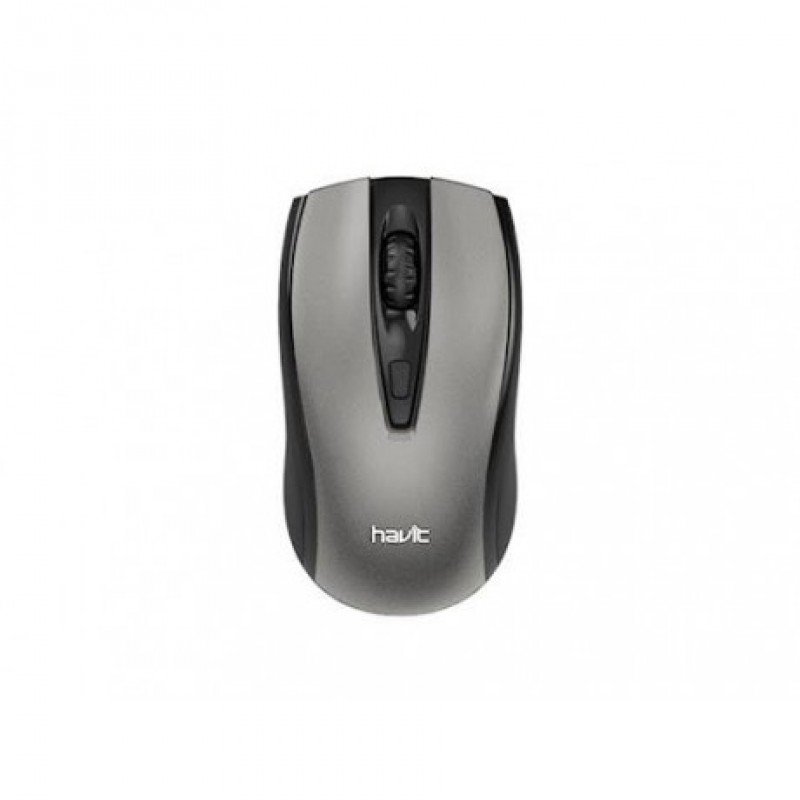 Mouse Wireless 2.4G Optical Usb Black-Silver 1600dpi Ποντίκι Οπτικό Ασύρματο Μαύρο-Ασημί Havit HV-MS858GT-GR