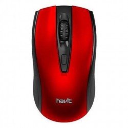 Mouse Wireless 2.4G Optical Usb Black-Red 1600dpi Ποντίκι Οπτικό Ασύρματο Μαύρο-Κόκκινο Havit HV-MS858GT-RD