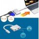 USB 3.1 Type C To Hdmi & Vga 0.1m 4K Silver PTH-041 USB 3.1 Type C To Hdmi & Vga 0.1m 4K Silver PTH-041