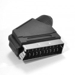 SCART HEAD MALE CONNECTOR 21p BLACK SC2003 ΤΕΛΙΚΟ ΒΥΣΜΑ ΑΡΣΕΝΙΚΟ