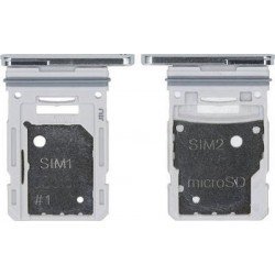 Βάση Κάρτας Λευκή Samsung Galaxy S20 FE 5G G780/G781 Sim Tray Double Silver Βάση Κάρτας Λευκή Samsung Galaxy S20 FE 5G G780/G781 Sim Tray Double Silver