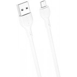USB A 2.0 Cable Male To Micro USB B White 1m XO NB200 USB A 2.0 Cable Male To Micro USB B White 1m XO NB200