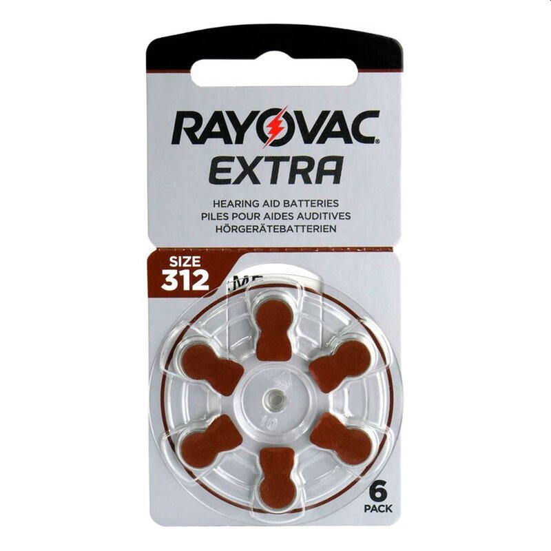 Μπαταρίες Βαρηκοΐας 1.45V Rayovac 312 Hearing Aid Batteries PR41S (6 pack) Μπαταρίες Βαρηκοΐας 1.45V Rayovac 312 Hearing Aid Batteries PR41S (6 pack)