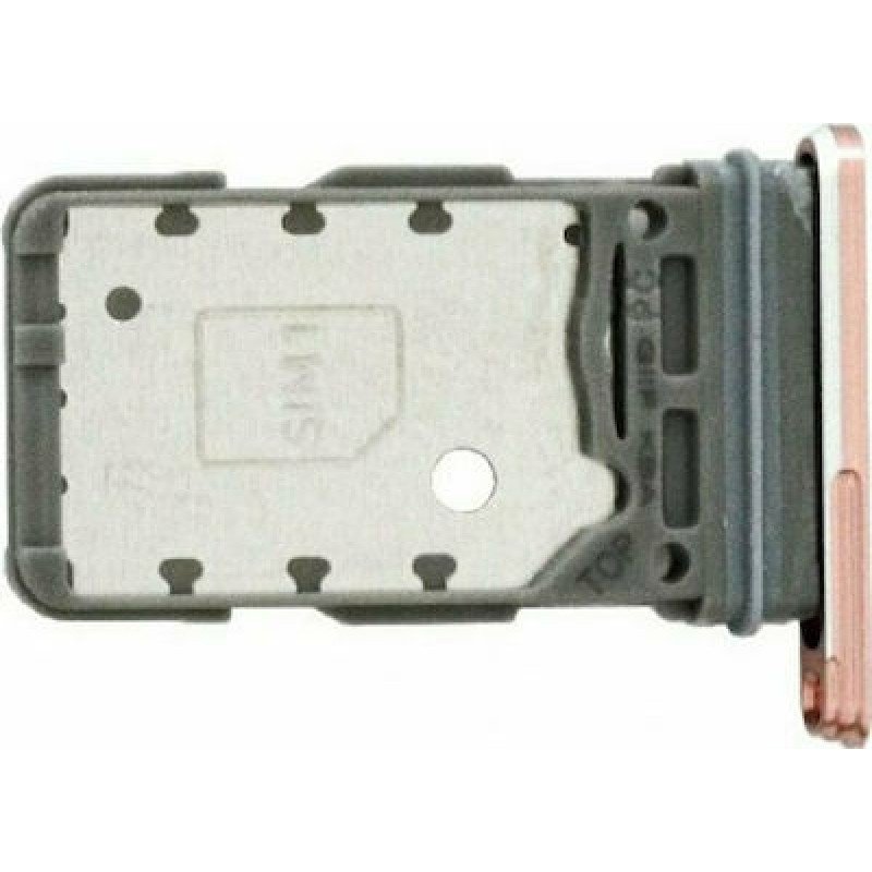 Βάση Κάρτας Ροζ Samsung Galaxy S21/S21 5G/S21 Plus G990/G991/G996 Sim Tray Single Pink
