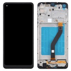 Οθόνη Samsung Galaxy A21 SM-A215 OEM LCD & Touch & Frame Black