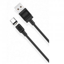 Magnetic Charging Cable USB A 2.0 Male Type C Black 1m XO-NB187