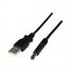 Καλώδιο Φόρτισης USB A 2.0 Male To DC 5.5 X 2.1mm Male Cable 1.5m FTT6-072
