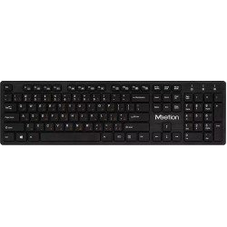 Wireless Slim Keyboard 2.4Ghz Black Meetion WK841 EN Πληκτρολόγιο Ασύρματο Μαύρο