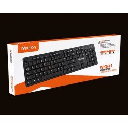Wireless Slim Keyboard 2.4Ghz Black Meetion WK841 EN Πληκτρολόγιο Ασύρματο Μαύρο Wireless Slim Keyboard 2.4Ghz Black Meetion WK841 EN Πληκτρολόγιο Ασύρματο Μαύρο