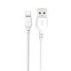Φορτιστής Κινητών Quick Charger 2.4A Power Adaptor USB A & Cable Type C 1m White XO-L93